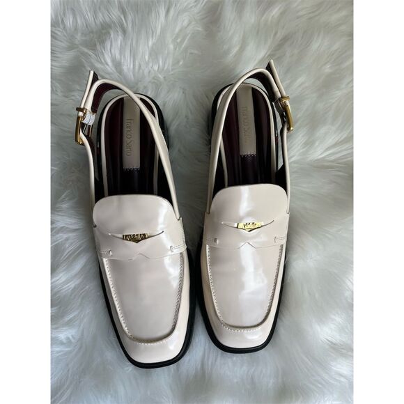 🆕Franco Sarto Women's Giada Slingback Loafers Size 11 Color Vanilla - Picture 5 of 10